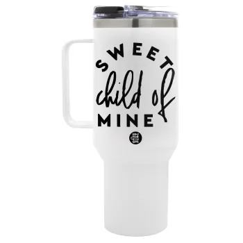 Sweet child of mine!, Mega Tumbler με καπάκι, διπλού τοιχώματος (θερμό) 1,2L