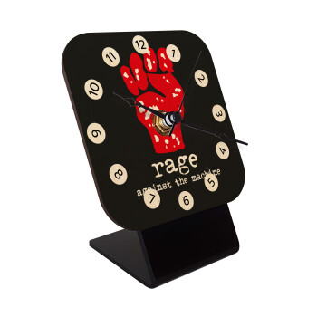 Rage against the machine, Επιτραπέζιο ρολόι σε φυσικό ξύλο (10cm)