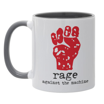 Rage against the machine, Mug colored grey, ceramic, 330ml