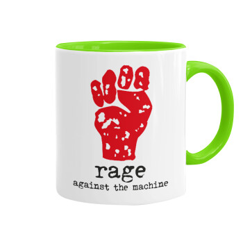 Rage against the machine, Κούπα χρωματιστή βεραμάν, κεραμική, 330ml