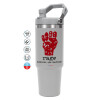GREY color, 890ml (30oz) stainless Steel Tumbler with Handle