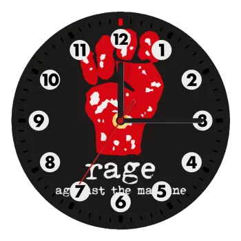 Rage against the machine, Wooden wall clock (20cm)