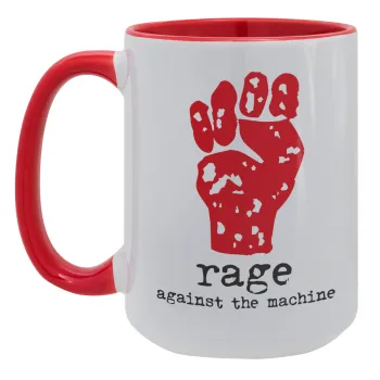 Rage against the machine, Κούπα Mega 15oz, κεραμική Κόκκινη, 450ml