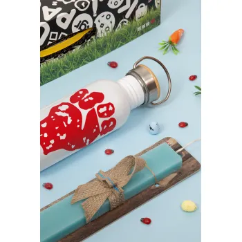 Rage against the machine, Πασχαλινή Λαμπάδα με παγούρι μεταλλικό (620ml, stainless steel) & κερί αρωματικό πλακέ (30cm) (ΤΙΡΚΟΥΑΖ)