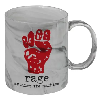 Rage against the machine, Κούπα κεραμική, marble style (μάρμαρο), 330ml