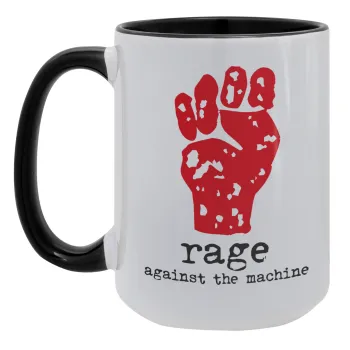 Rage against the machine, Κούπα Mega 15oz, κεραμική Μαύρη, 450ml