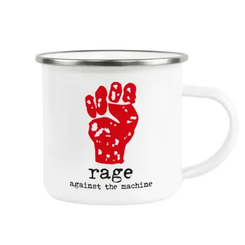 Rage against the machine, Metallic enamel cup white 360ml