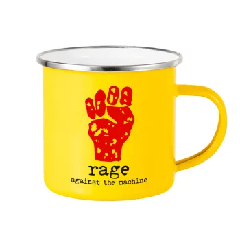 Rage against the machine, Yellow Enamel Metallic Cup 360ml