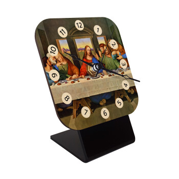 Μυστικός δείπνος, Επιτραπέζιο ρολόι σε φυσικό ξύλο (10cm)