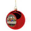 Christmas tree ball Red 8cm
