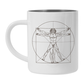Leonardo da vinci Vitruvian Man, Κούπα Ανοξείδωτη διπλού τοιχώματος 300ml