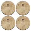 Round wooden coasters (9cm)