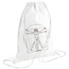 Backpack pouch GYMBAG white (28x40cm)