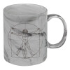 Mug ceramic marble style, 330ml