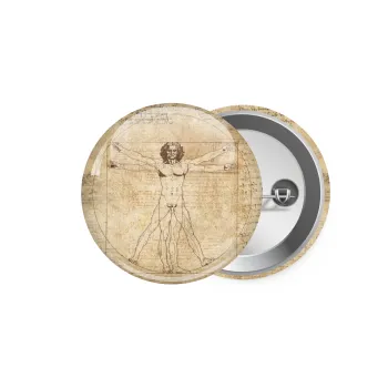 Leonardo da vinci Vitruvian Man, Κονκάρδα παραμάνα 5.9cm