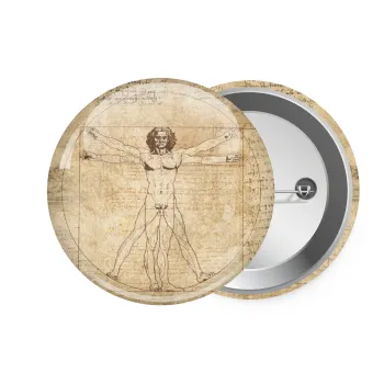 Leonardo da vinci Vitruvian Man, Κονκάρδα παραμάνα 7.5cm