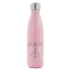 Μεταλλικό παγούρι θερμός Ροζ Ιριδίζον (Stainless steel), διπλού τοιχώματος, 500ml