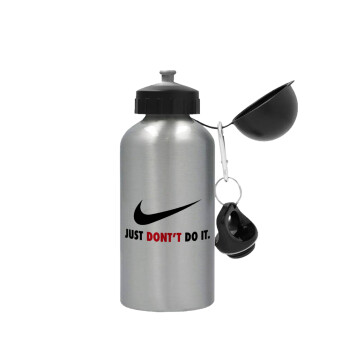 Just Don't Do it!, Metallic water jug, Silver, aluminum 500ml