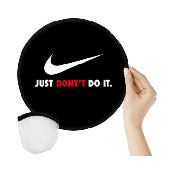 Just Don't Do it!, Βεντάλια υφασμάτινη αναδιπλούμενη με θήκη (20cm)