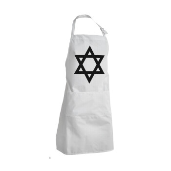 star of david, Adult Chef Apron (with sliders and 2 pockets)