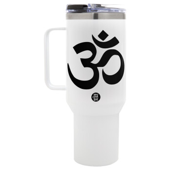 Om, Mega Stainless steel Tumbler with lid, double wall 1,2L