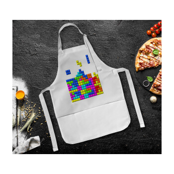 Tetris blocks, Ποδιά Σεφ Ολόσωμη Παιδική (με ρυθμιστικά και 2 τσέπες)