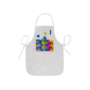 Tetris blocks, Ποδιά Σεφ ολόσωμη κοντή  Παιδική (44x62cm)