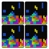 Tetris blocks, ΣΕΤ 4 Σουβέρ ξύλινα τετράγωνα (9cm)