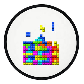 Tetris blocks, Βεντάλια υφασμάτινη αναδιπλούμενη με θήκη (20cm)