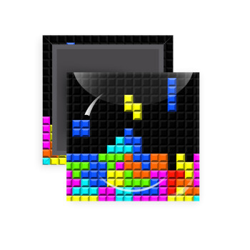 Tetris blocks, Μαγνητάκι ψυγείου τετράγωνο διάστασης 5x5cm