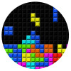 Tetris blocks, Mousepad Στρογγυλό 20cm