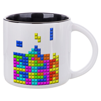 Tetris blocks, Κούπα κεραμική 400ml Λευκή/Μαύρη