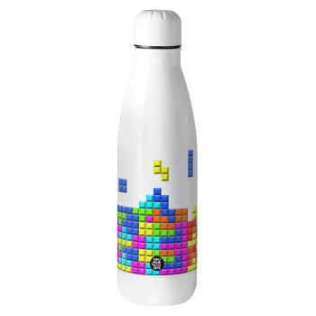 Tetris blocks, Μεταλλικό παγούρι Stainless steel, 700ml