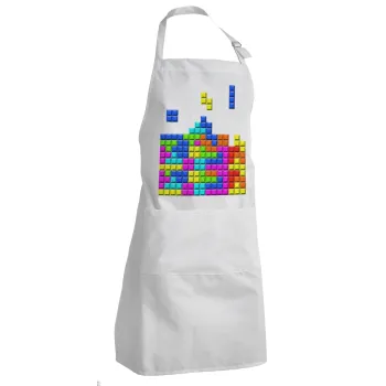 Tetris blocks, Ποδιά Σεφ Ολόσωμη Ενήλικων (με ρυθμιστικά και 2 τσέπες)