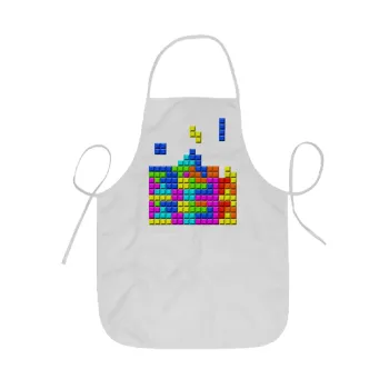Tetris blocks, Ποδιά Σεφ ολόσωμη κοντή  Παιδική (44x62cm)
