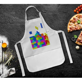 Tetris blocks, Ποδιά Σεφ Ολόσωμη Παιδική (με ρυθμιστικά και 2 τσέπες)