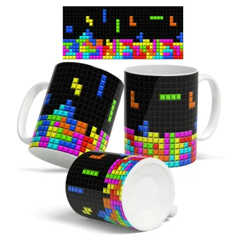 Tetris blocks, Κούπα, κεραμική, 330ml