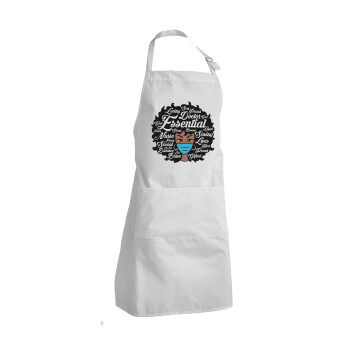 i love melanin, Adult Chef Apron (with sliders and 2 pockets)