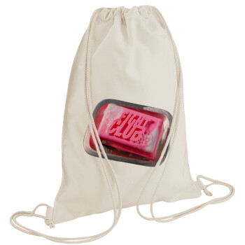 Fight Club, Τσάντα πλάτης πουγκί GYMBAG natural (28x40cm)