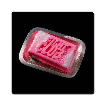 Fight Club, Τετράγωνο μαγνητάκι ξύλινο 6x6cm