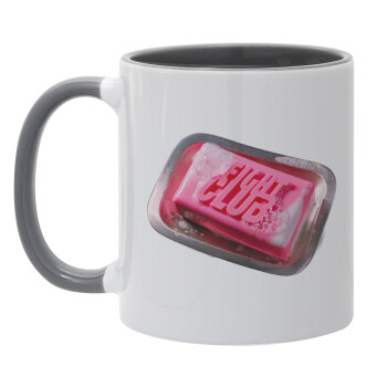 Fight Club, Mug colored grey, ceramic, 330ml