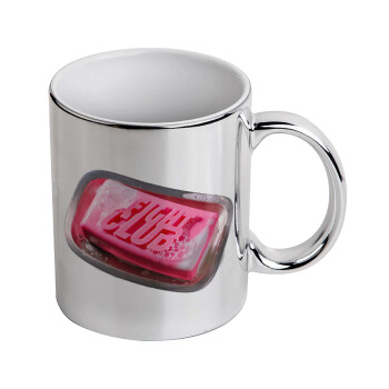 Fight Club, Mug ceramic, silver mirror, 330ml