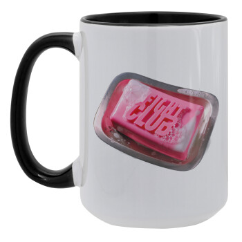 Fight Club, Κούπα Mega 15oz, κεραμική Μαύρη, 450ml
