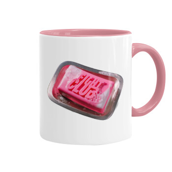 Fight Club, Mug colored pink, ceramic, 330ml