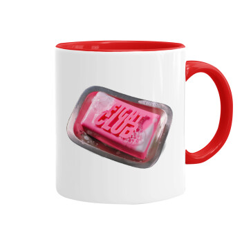 Fight Club, Mug colored red, ceramic, 330ml