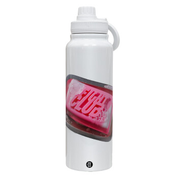 Fight Club, 1L Stainless Steel Thermal Bottle with Phone Holder & Double Wall Insulation