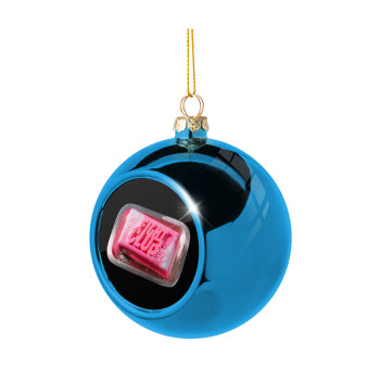 Fight Club, Blue Christmas tree ball ornament 8cm