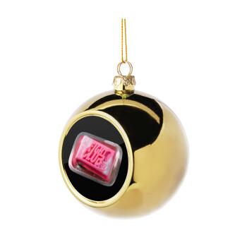 Fight Club, Χριστουγεννιάτικη μπάλα δένδρου Χρυσή 8cm