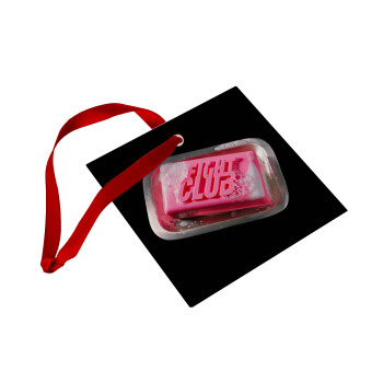 Fight Club, Στολίδι Χριστουγεννιάτικο στολίδι γυάλινο τετράγωνο 9x9cm