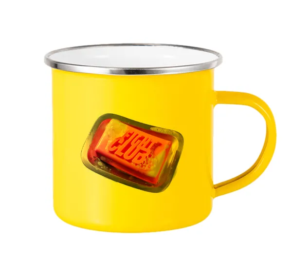 Fight Club — Yellow Enamel Metallic Cup 360ml
